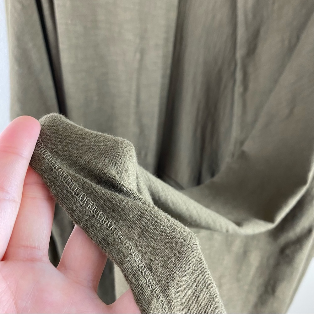 Sloane Rouge Olive Green Open Cardigan Duster S - Picture 7 of 10